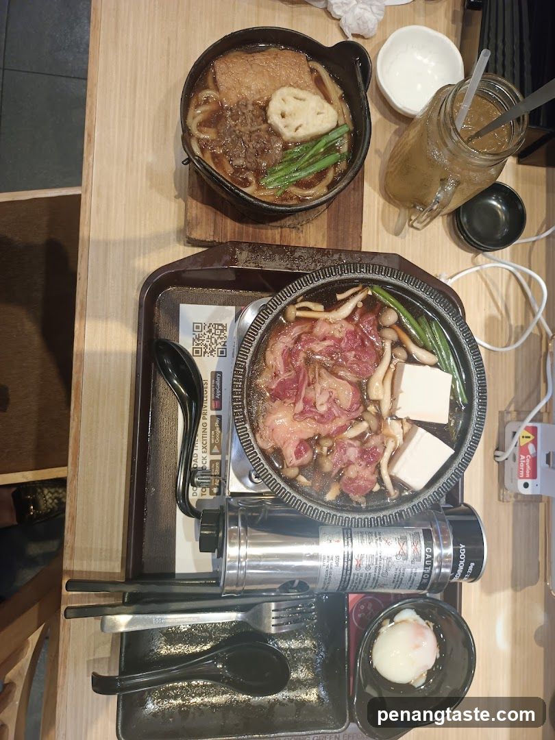 Food Table with Hot Pot and Side Dish