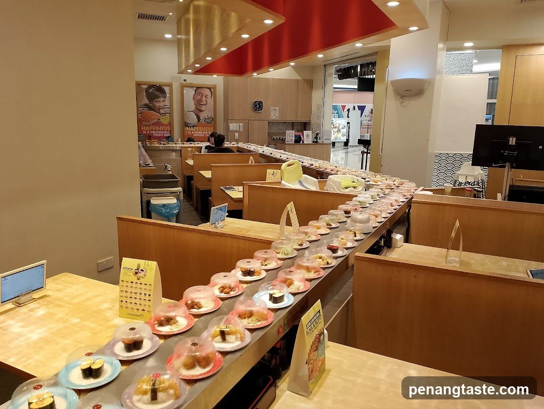 Sushi Conveyor Belt Restaurant Interior