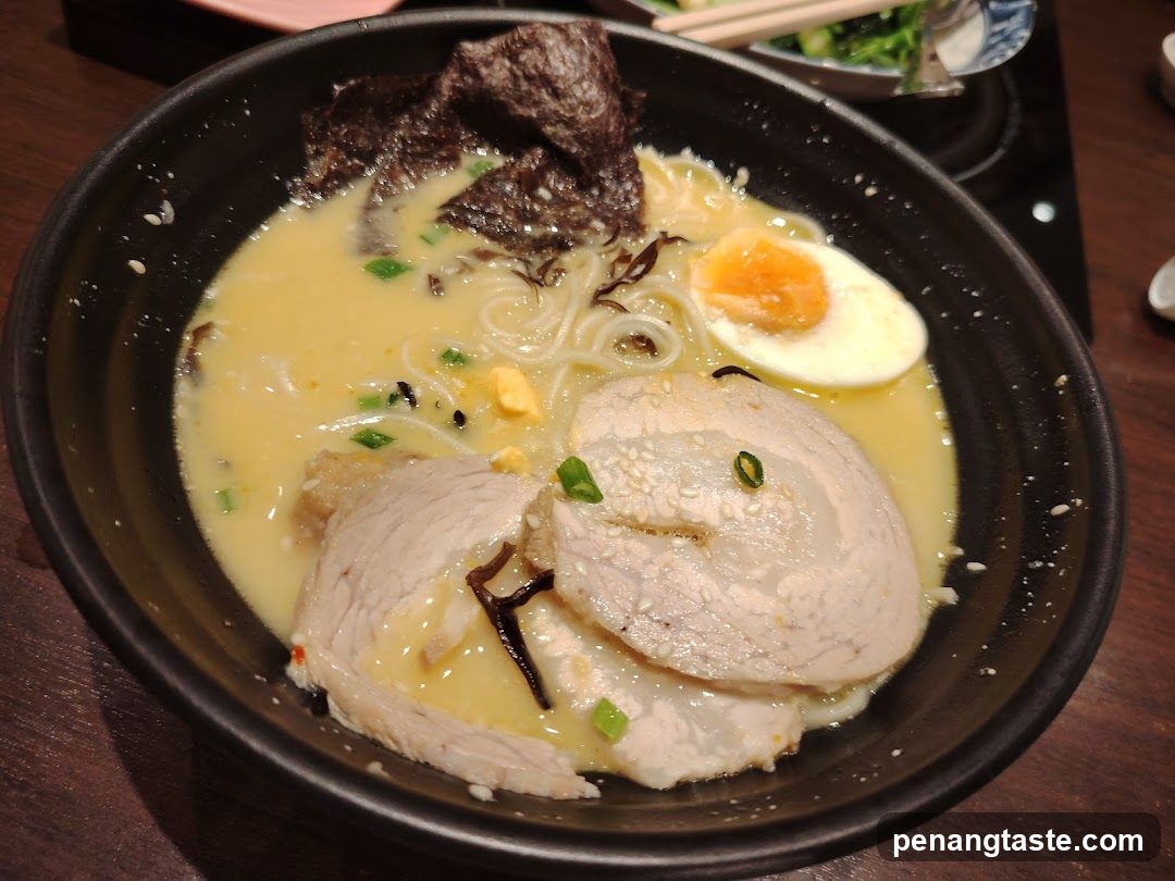 Ramen Bowl with Soft-Boiled Egg and Pork Slices