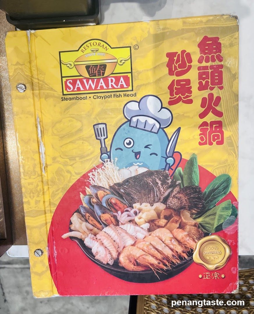 Sawara Restaurant Menu Cover