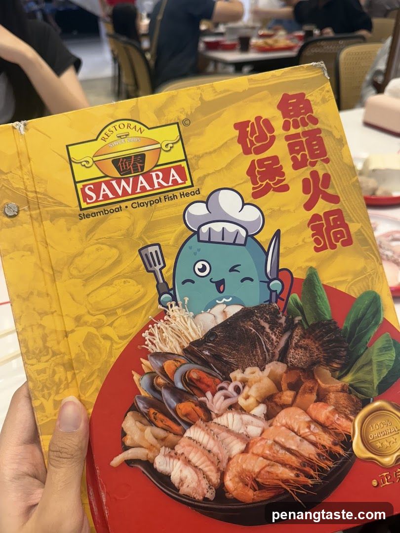 Sawara Restaurant Menu Card
