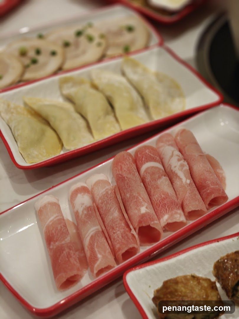 Hot Pot Ingredients Display