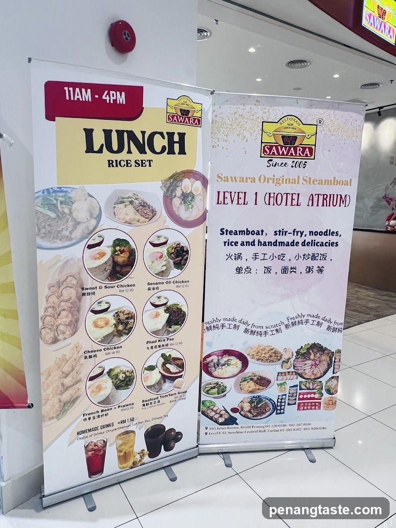 Sawara Restaurant Promotional Banners