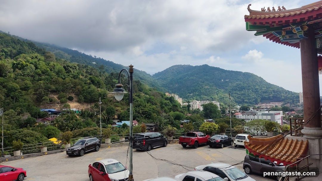 Parking Lot with Mountain View