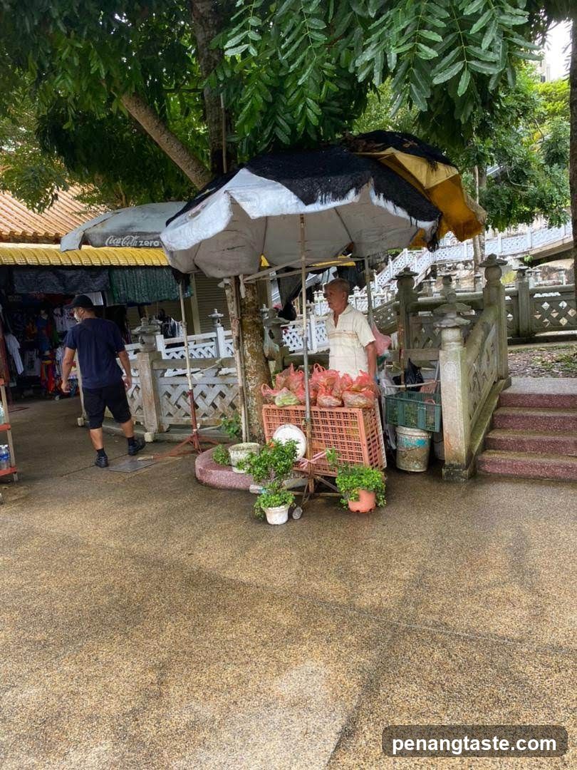 Street Vendor with Umbrella