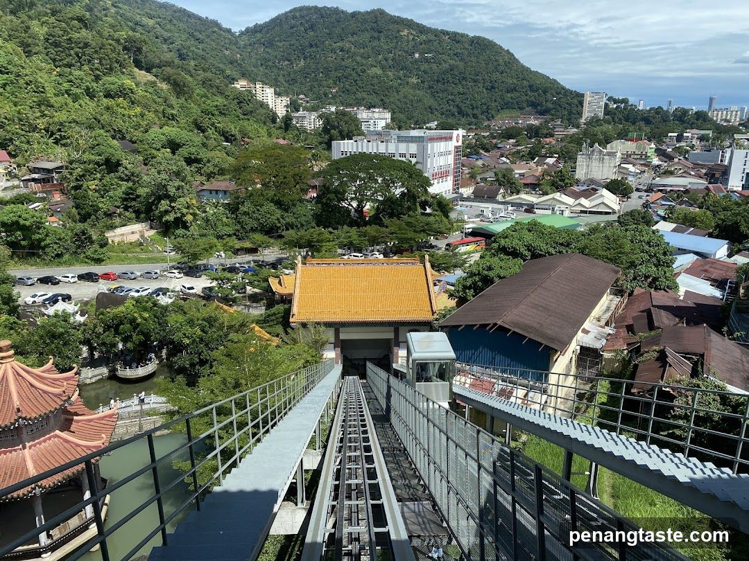 View from the Penang Hill funicular
