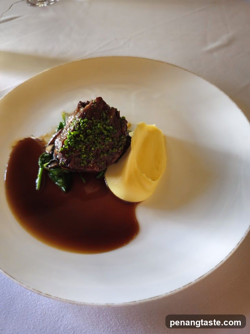 Steak with Mashed Potatoes and Sauce