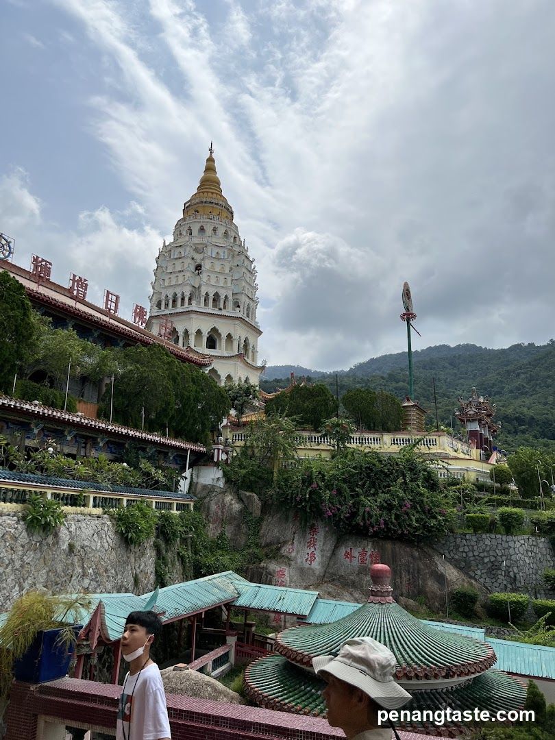 Temple View with Visitors