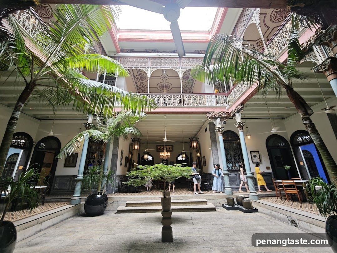 Interior courtyard of a historic building