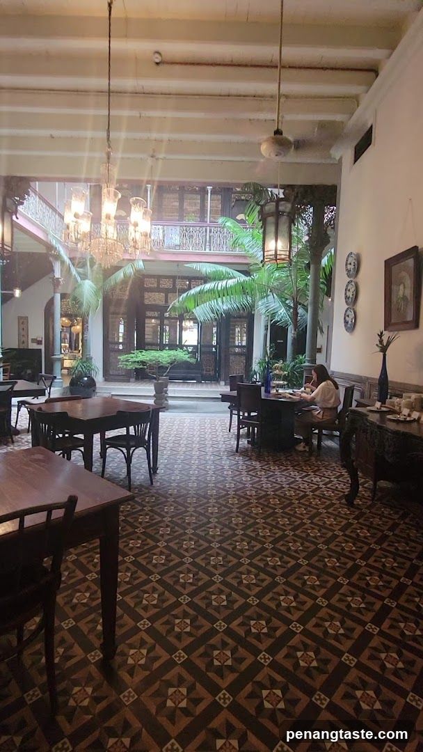 Interior of a traditional-style restaurant or cafe