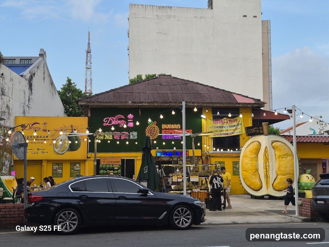 Street Scene with Food Stall and Car