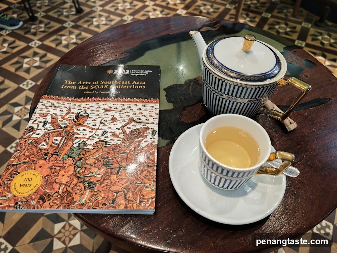 Book and Tea on Table