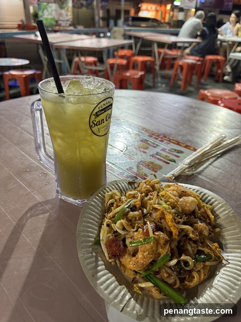 Street Food Meal with Drink
