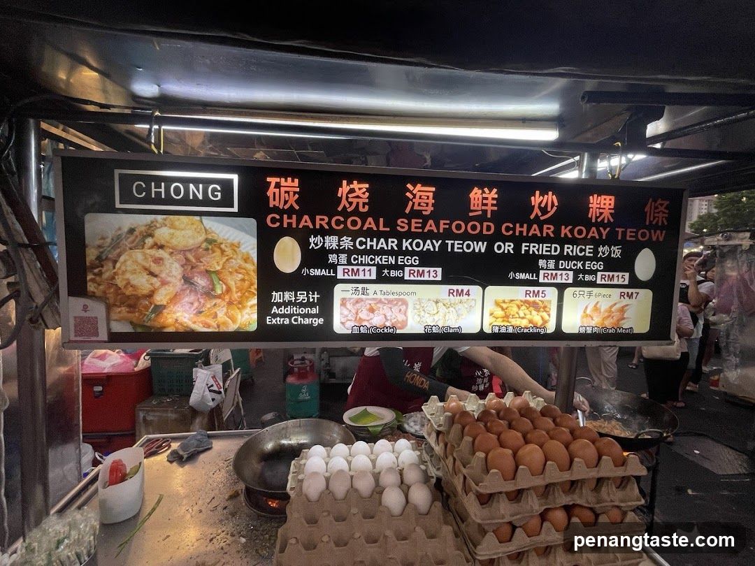 Street Food Stall with Menu Board