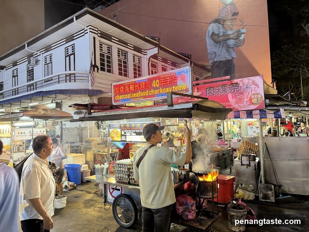 Night Market Food Stall Scene