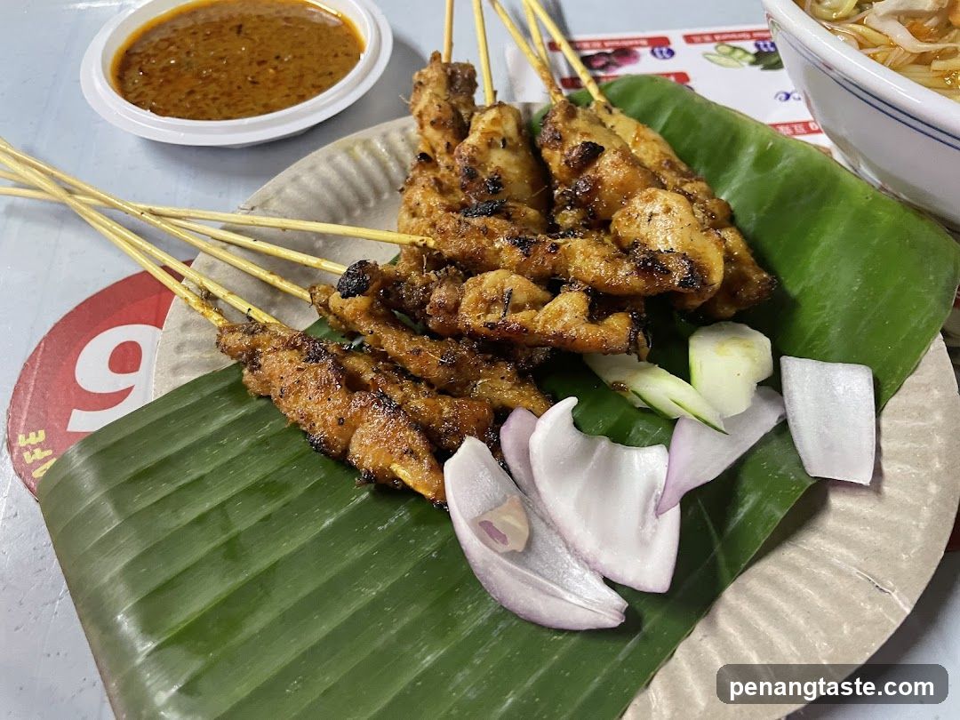 Sate Ayam with Sambal and Onions
