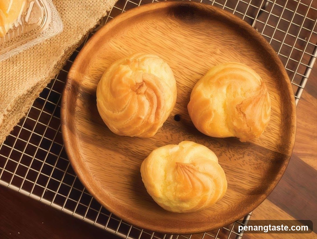 Pastries on Wooden Plate