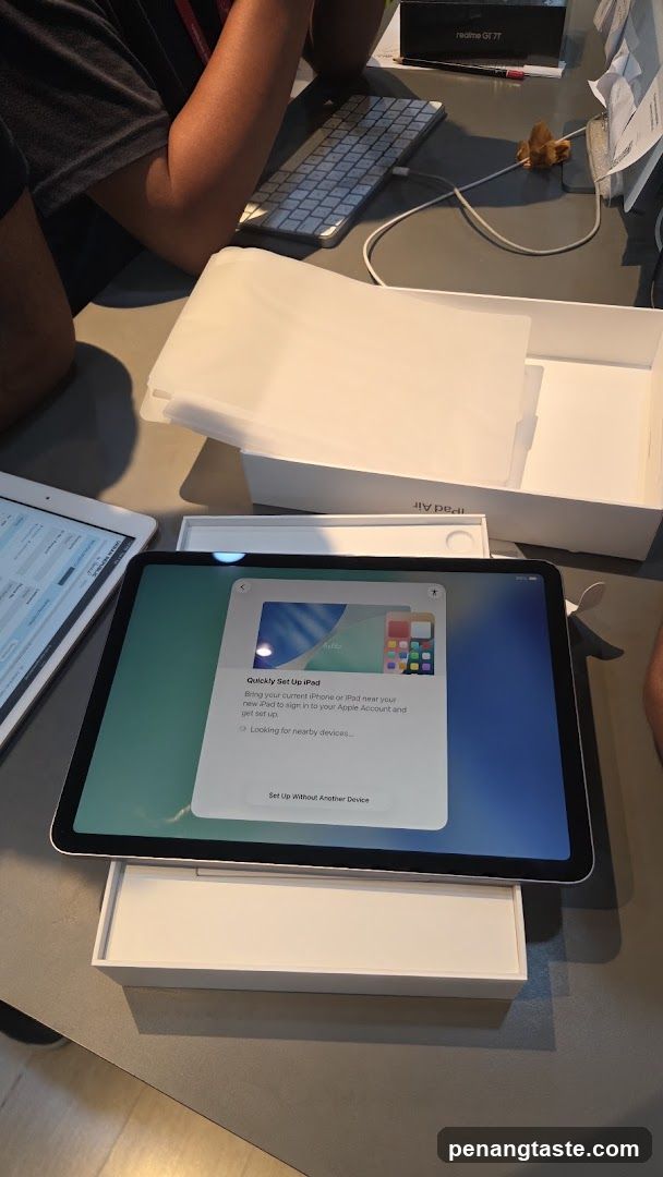 iPad Setup Screen