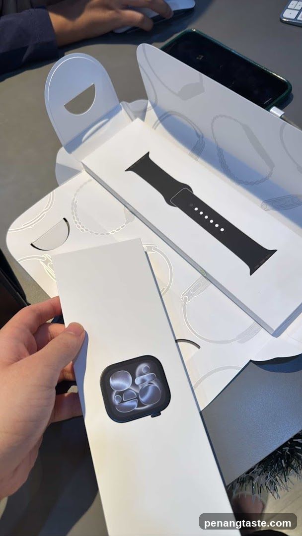 Apple Watch and AirPods packaging