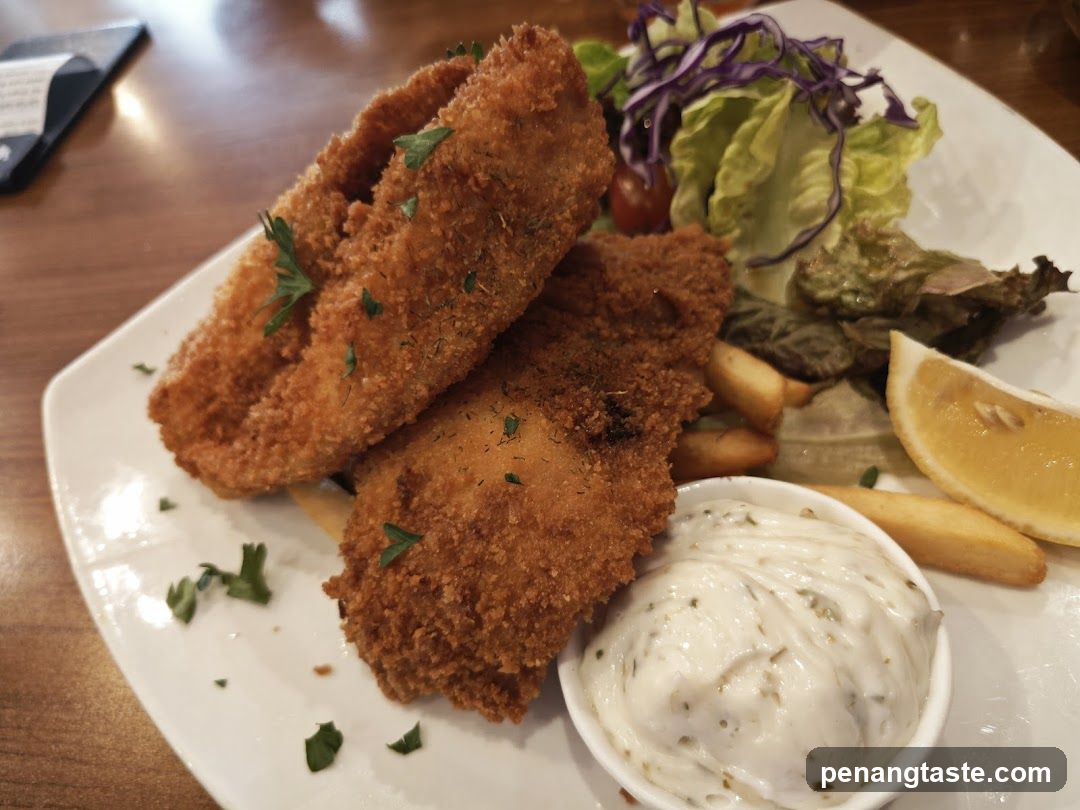 Fish and Chips with Tartar Sauce