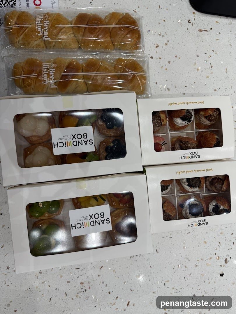 Sandwich Box Pastries and Bread