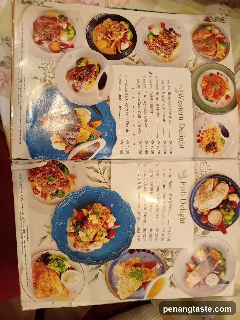 Western Delight & Fish Delight Menu