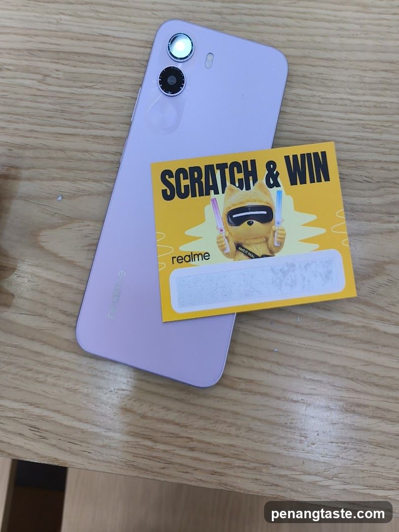 realme phone with scratch card