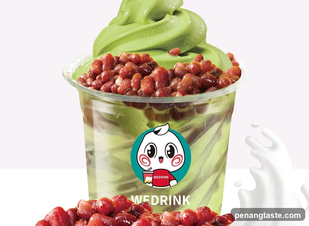 Matcha Dessert Cup with Red Beans