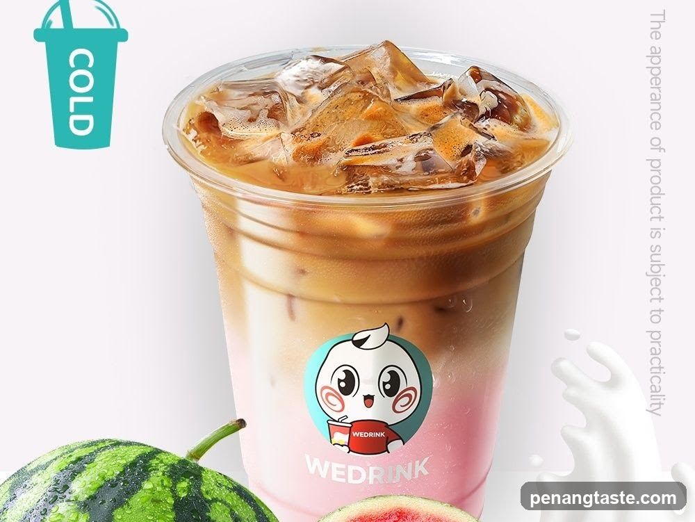 Iced Latte with Watermelon