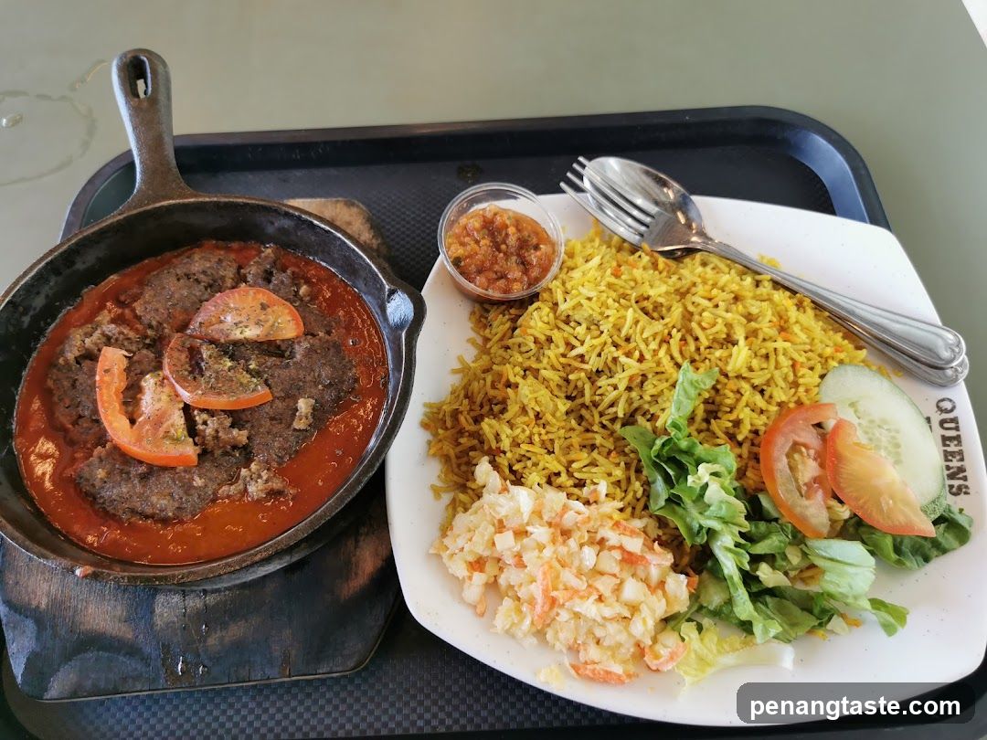 Meal Tray with Curry and Rice