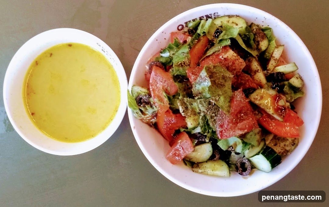 Salad and Dressing Bowl