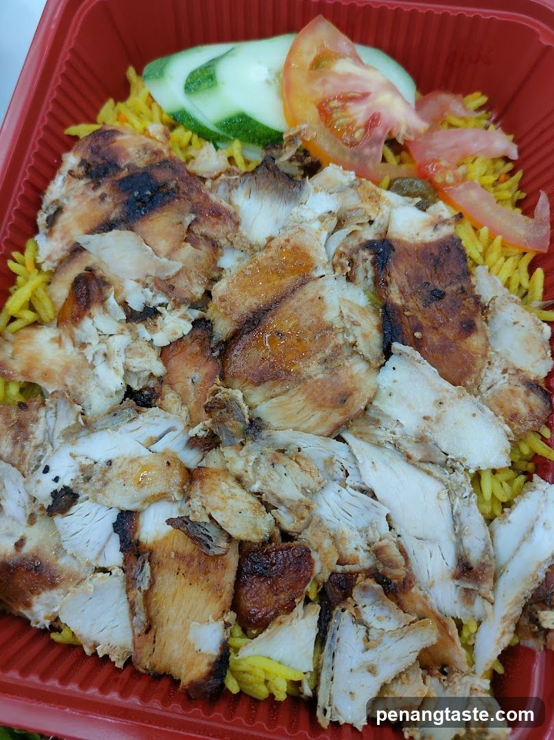 Grilled Chicken with Rice and Salad