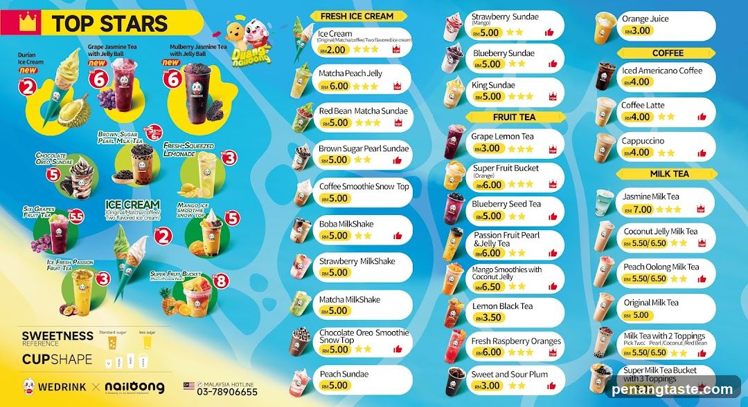 Wedrink Menu