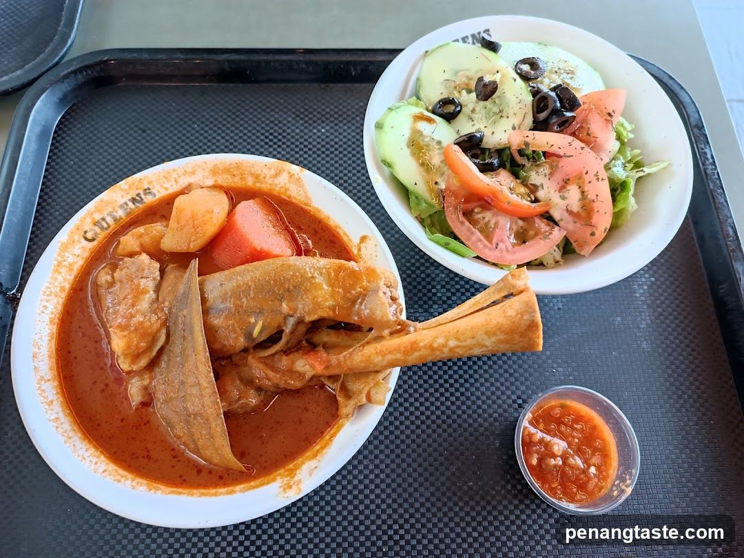 Curry Chicken Meal with Salad