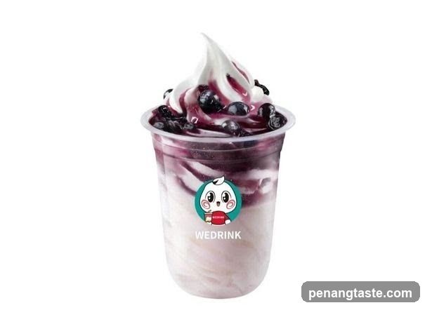 Blueberry Milkshake with Whipped Cream