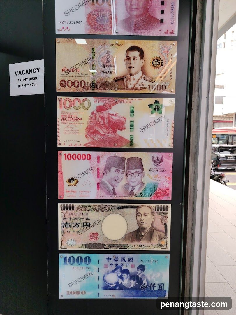 Currency Specimen Display