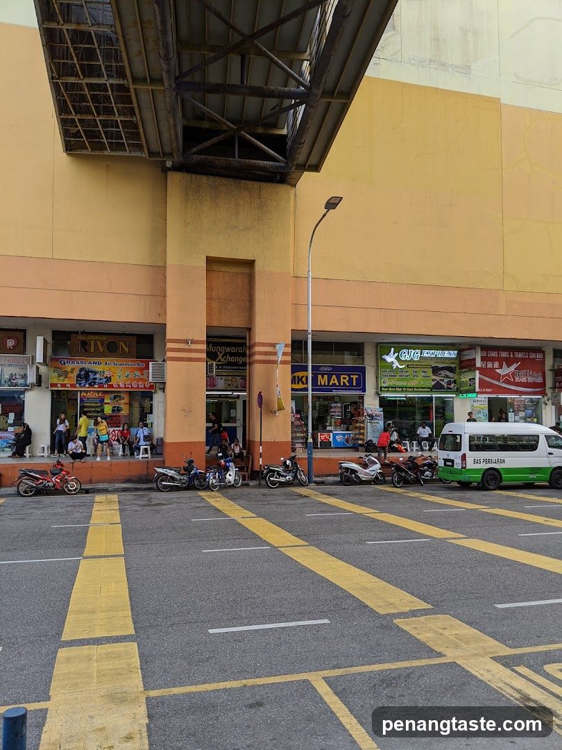 Street View with Shops and Vehicles