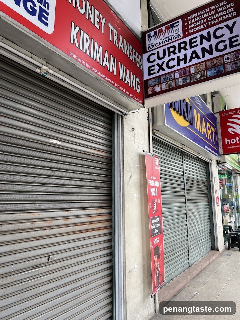 Currency Exchange and Kiriman Wang Storefronts
