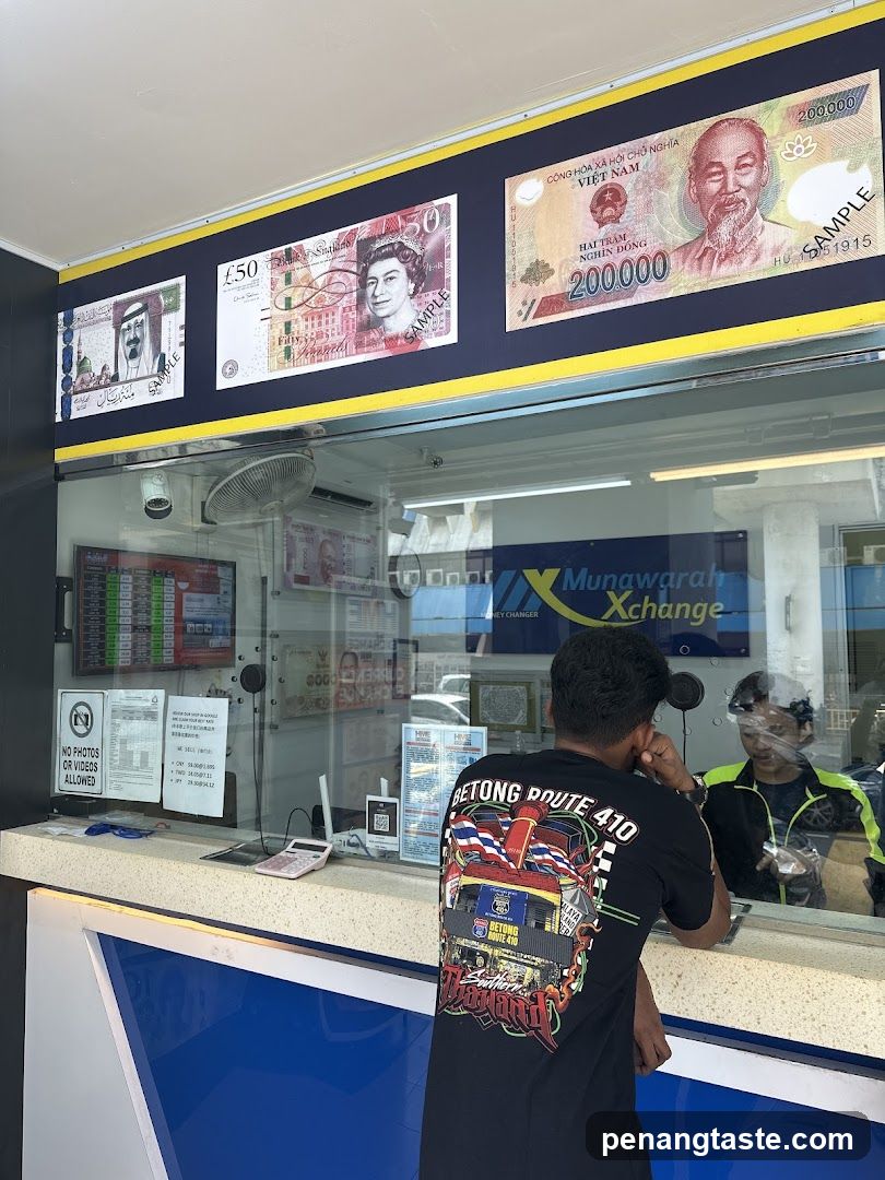 Currency Exchange Counter Interior