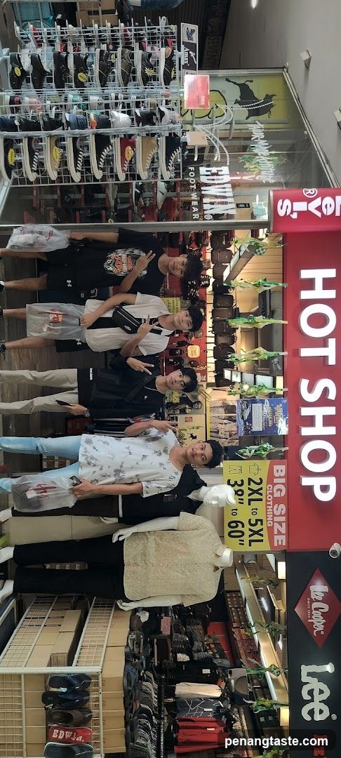Group photo in shoe store