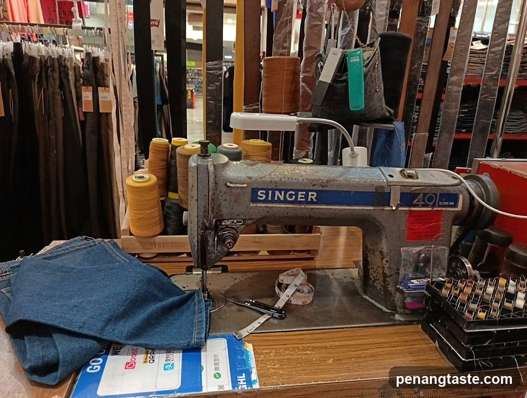 Sewing Machine in Storefront