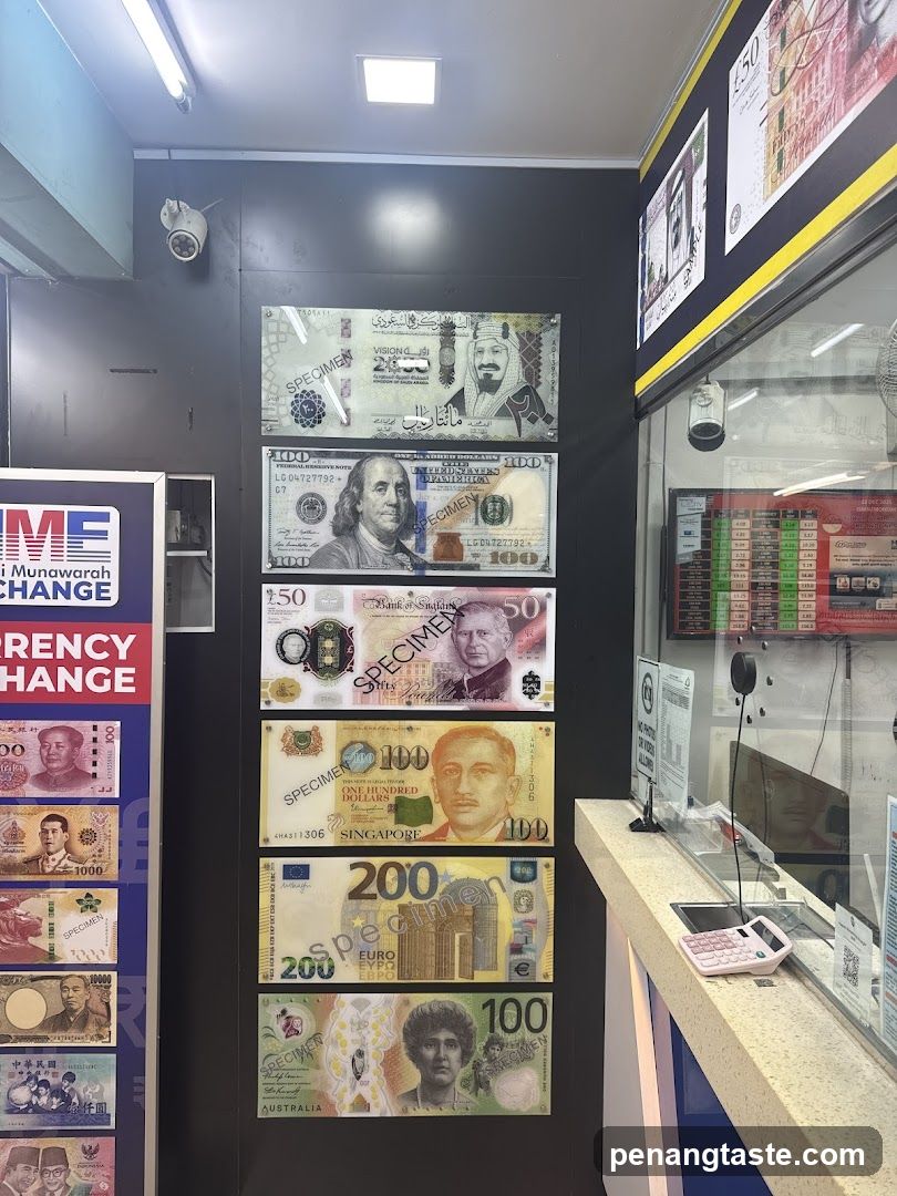 Currency Exchange Interior Display