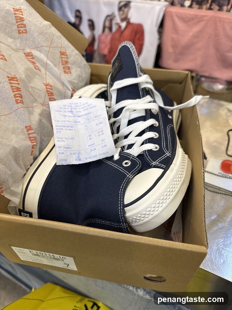 Shoe Box with Receipt
