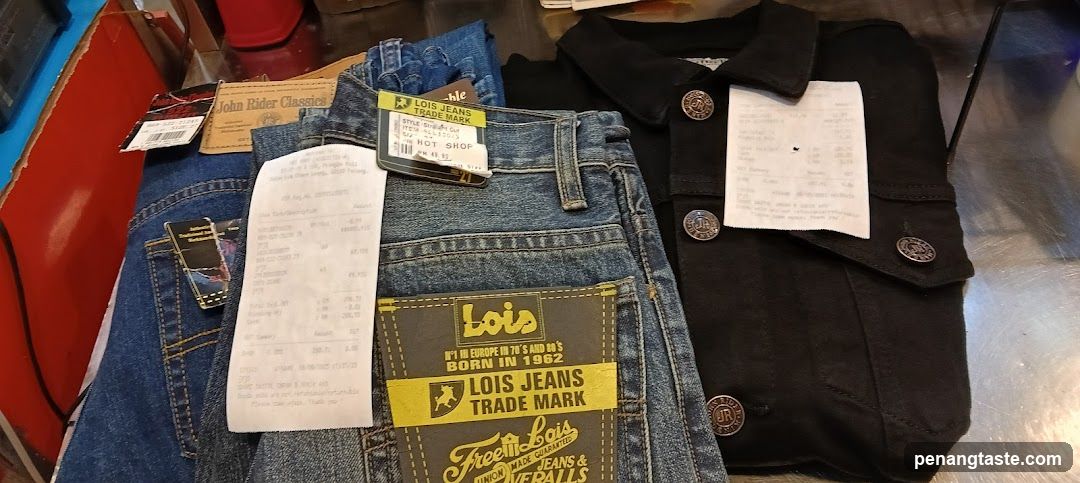 Lois Jeans and Jacket Display