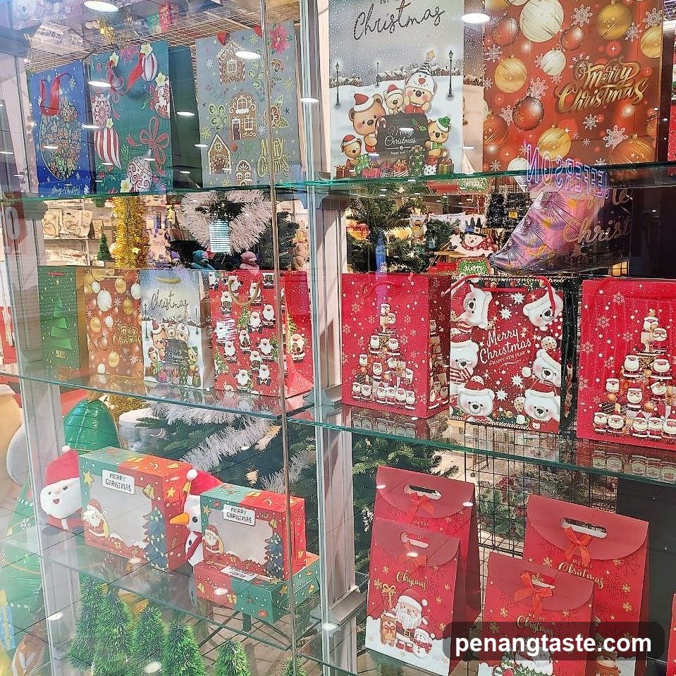 Christmas Gift Bags Display