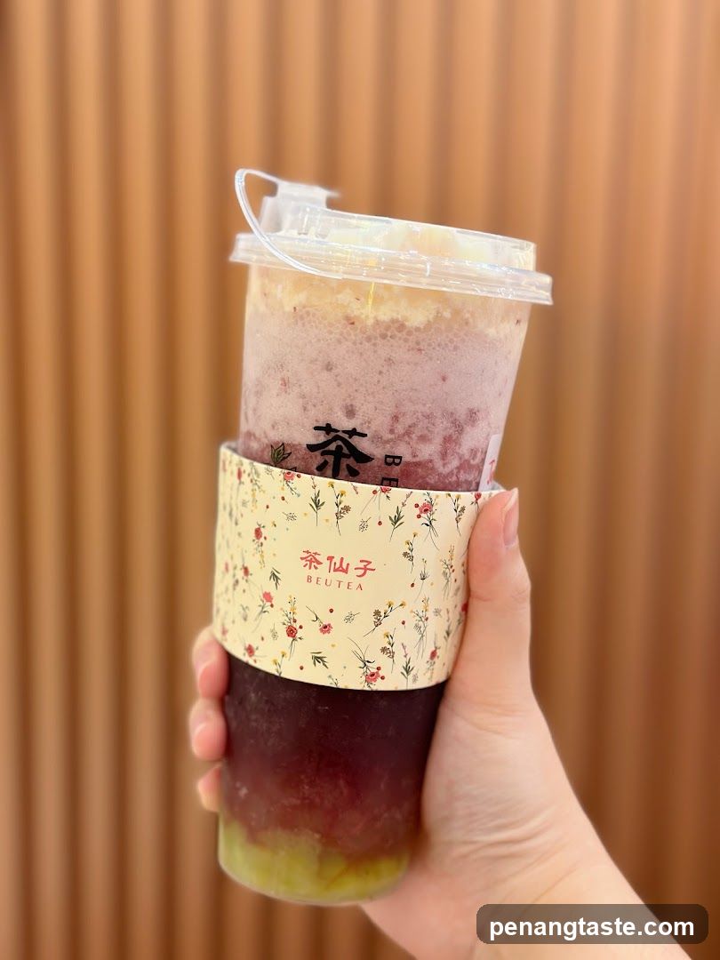 Beverage Cup with Floral Sleeve