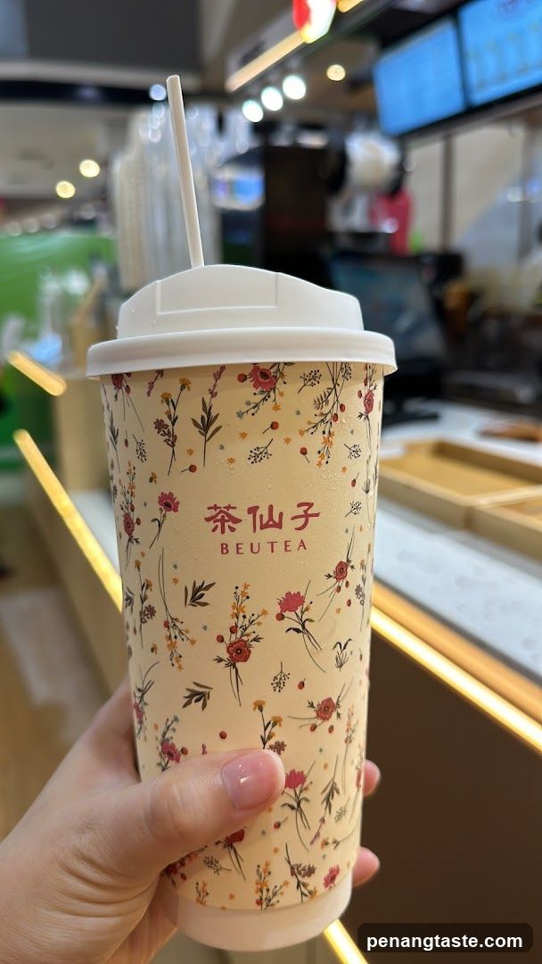 Tea Cup with Floral Design