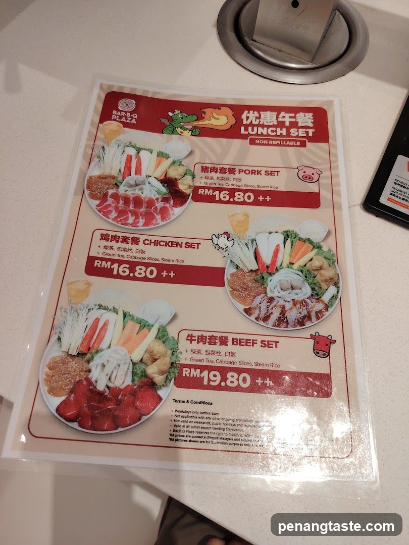 Lunch Set Menu