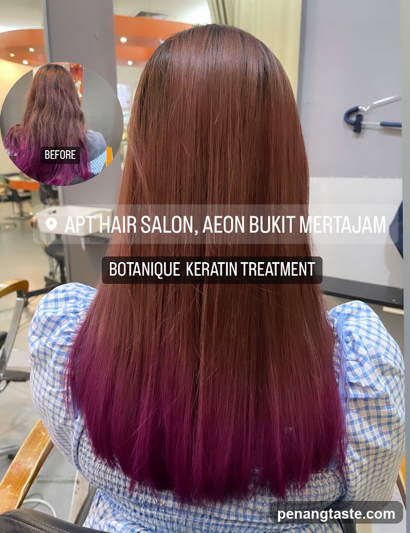 Hair Salon Interior with Before/After Photo