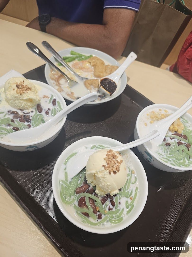 Dessert and Soup Bowls on Tray